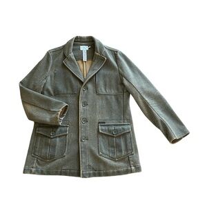 Real Vintage 90s Calvin Klein Jeans Gray Wool Blend Jacket